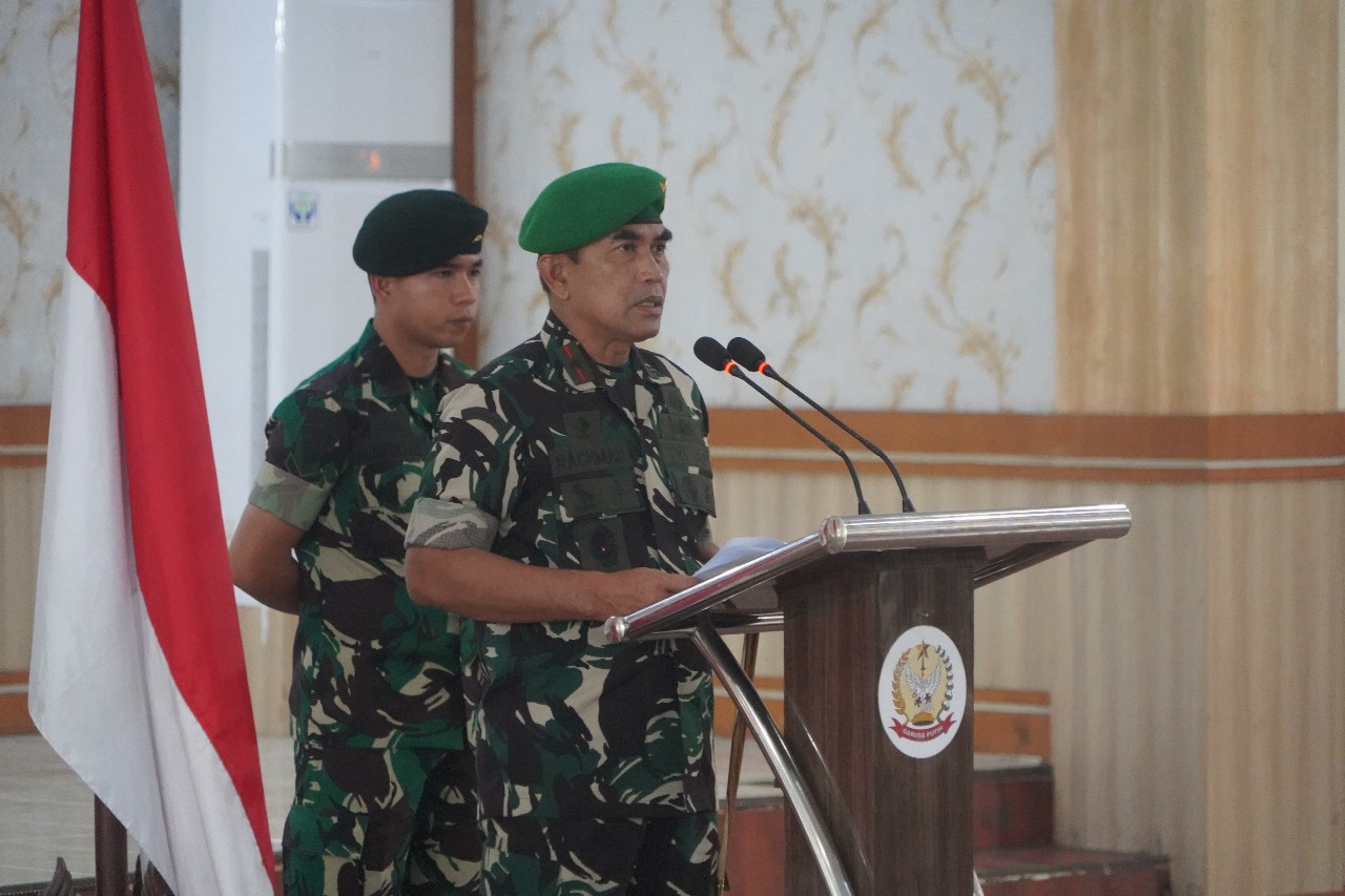 Danrem 042/Gapu Pimpin Korp Raport Kenaikan Pangkat Perwira Korem 042/Gapu