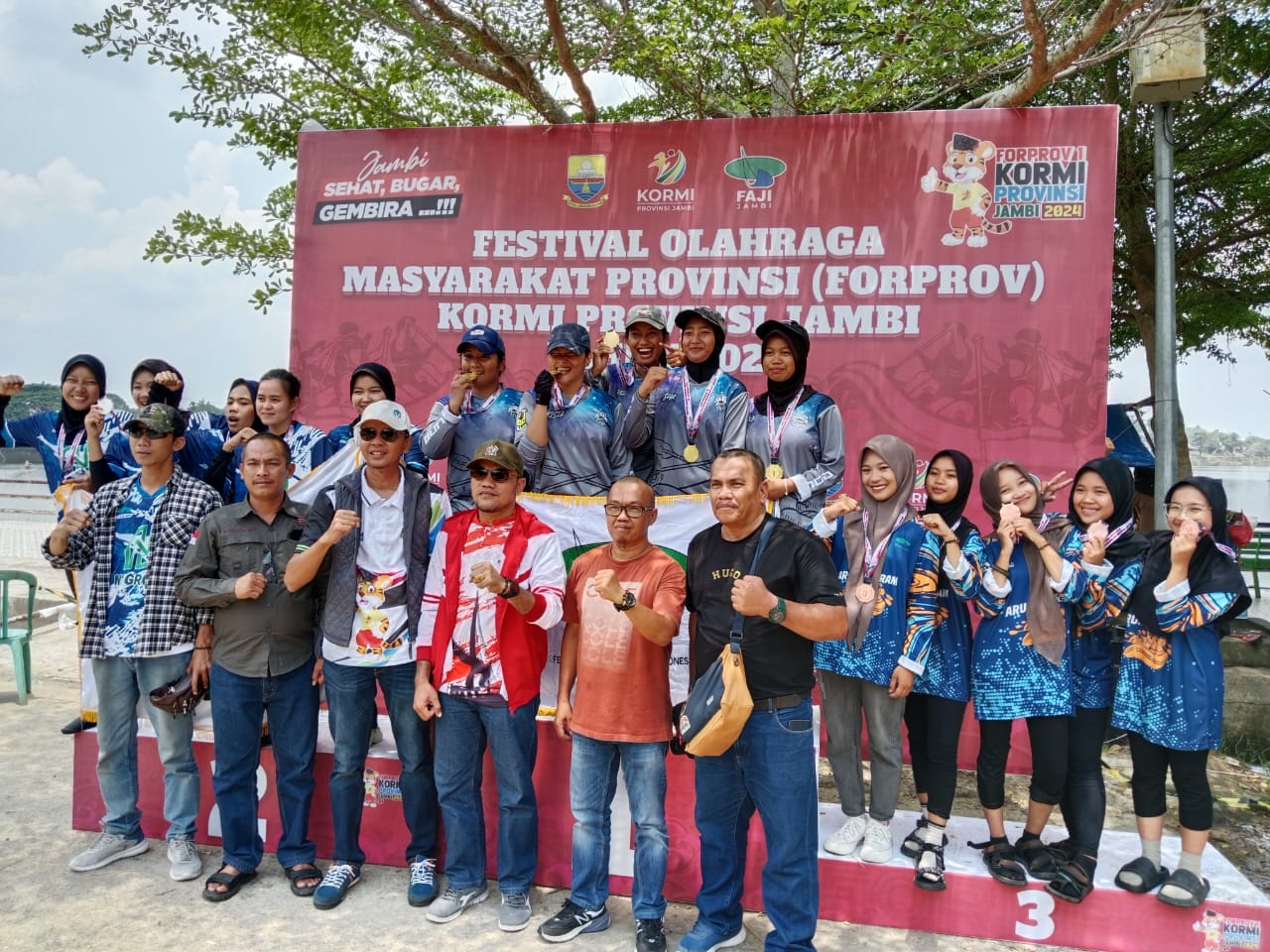 Arung Jeram Putri Tanjab Barat Raih Satu Perunggu di Kejuaraan Forprov Kormi