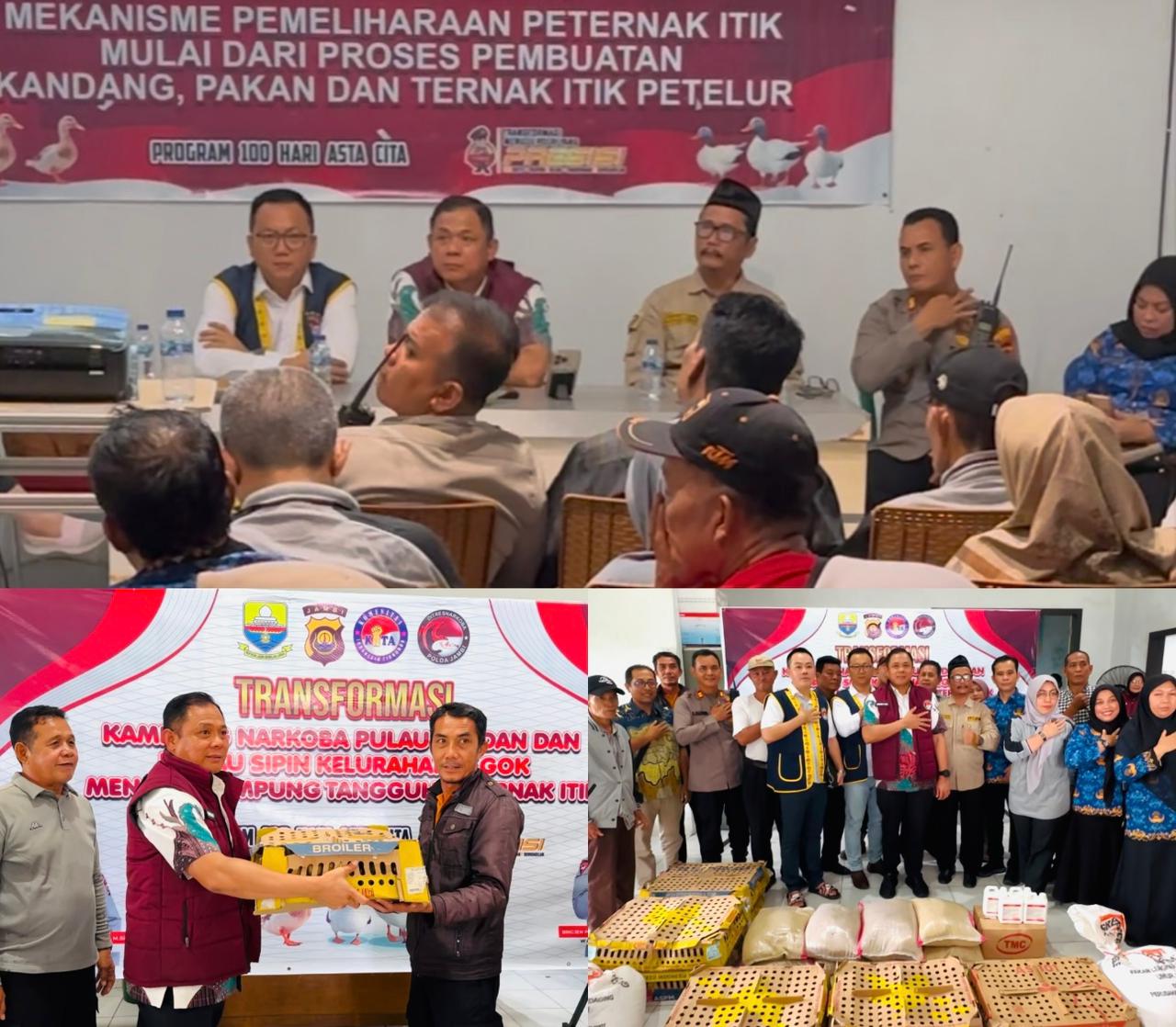 Menuju Kampung Tangguh Ketahanan Pangan, Ditresnarkoba Polda Jambi Lakukan Transformasi Kampung Eks Narkoba, Bebas Narkoba Pulau Pandan dan Danau Sipin 