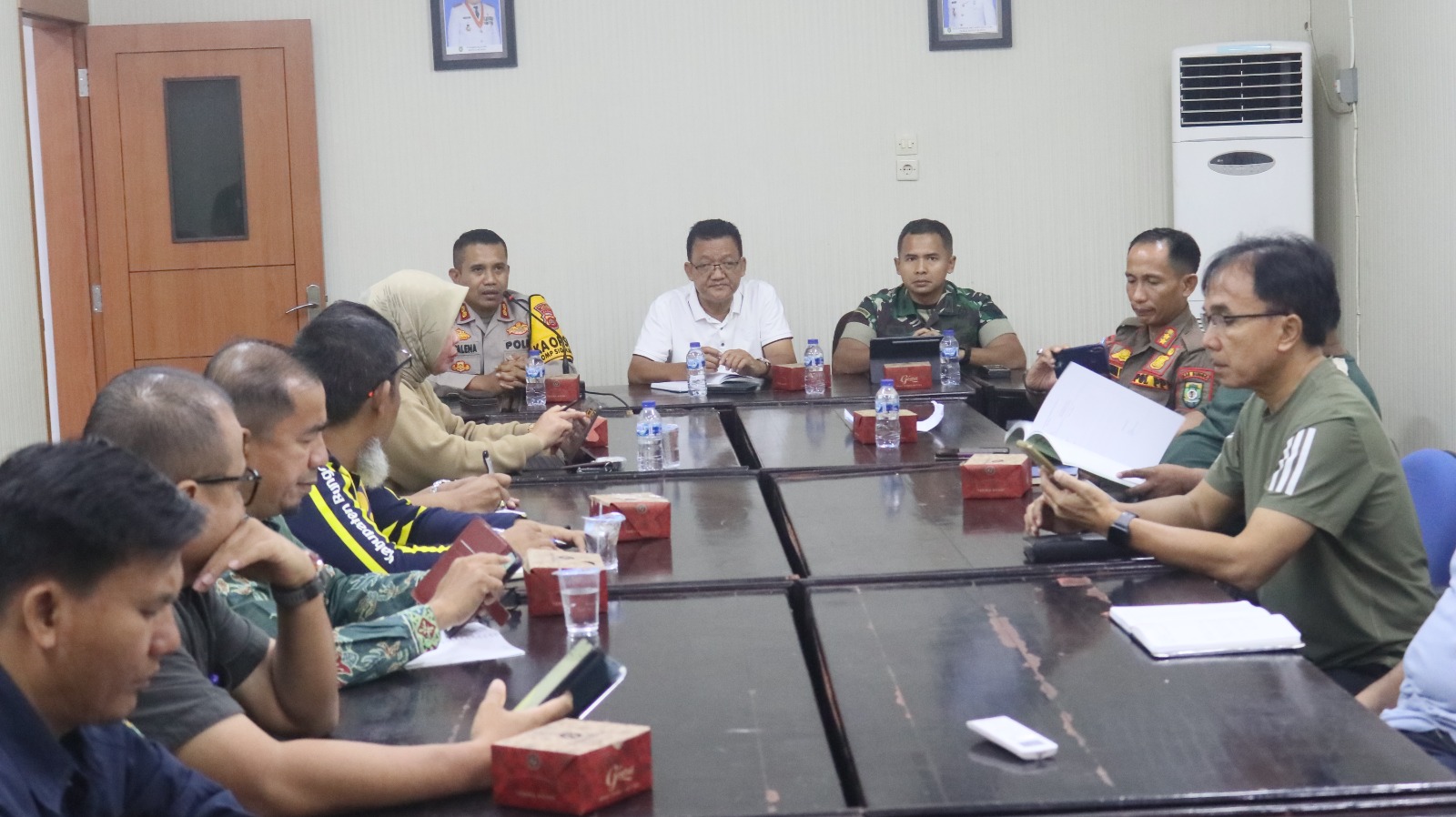 Dandim 0416/Bute Hadiri Rapat Koordinasi Terkait PETI di Desa Sungai Telang