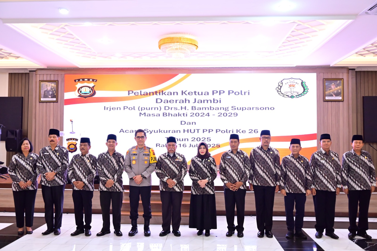 Irjen Krisno Lantik Ketua PP Polri Jambi 2024–2029, Pesan: “Purna Tugas Bukan Berarti Purna Pengabdian”