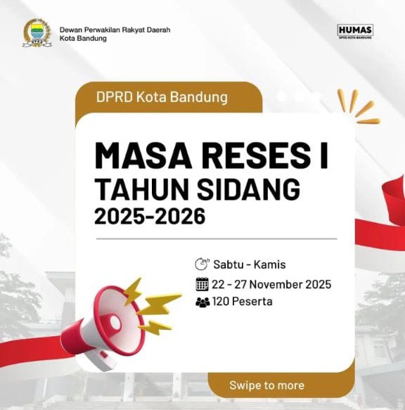 DPRD Kota Bandung Siap Gelar Reses Serentak : Enam Dapil Sampaikan Aspirasi Warga untuk Pembangunan Kota