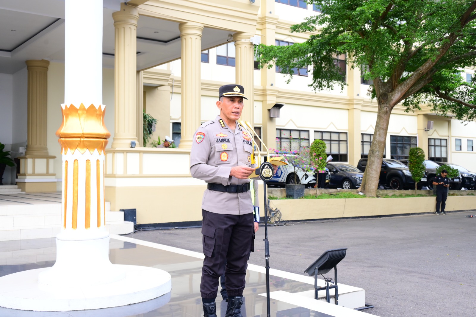 Irwasda Polda Jambi Pimpin Apel Gelar Pasukan, Operasi Keselamatan 2026 Resmi Dimulai